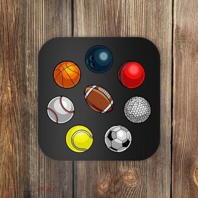 Cartoon Sports Balls Design Coaster