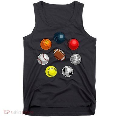 Cartoon Sports Balls Design Tank Top