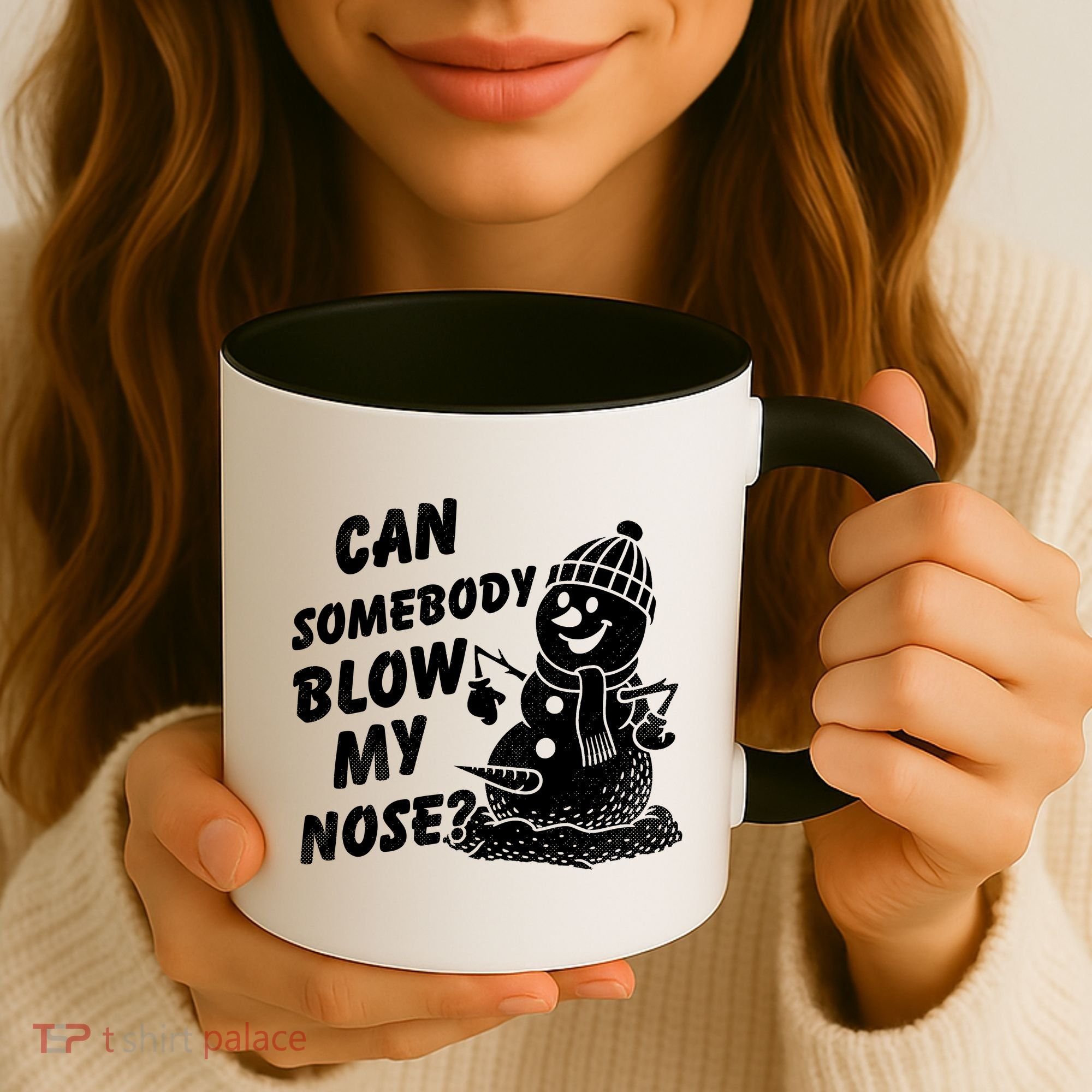 Can Somebody Blow My Nose Snowman Coffee Mug