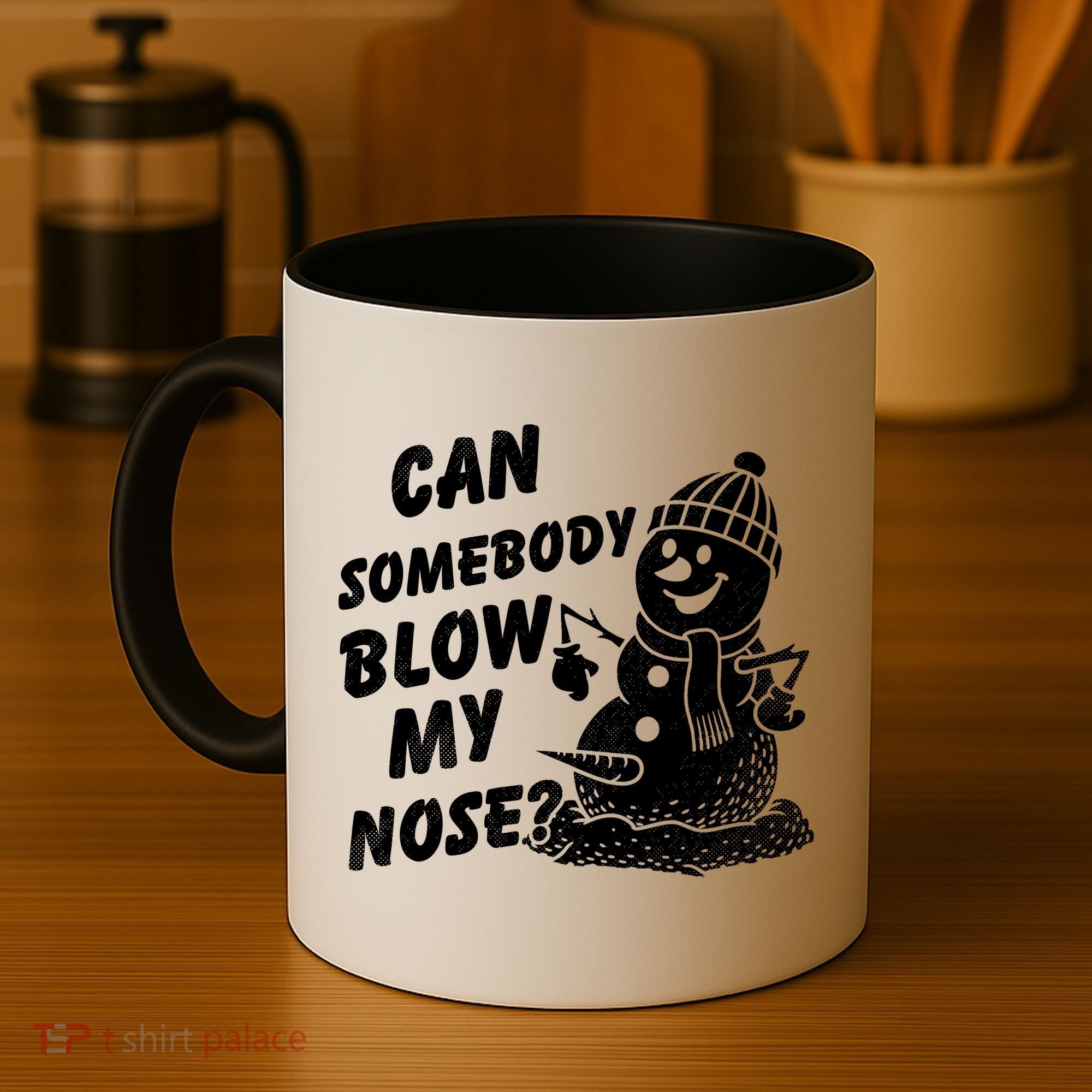 Can Somebody Blow My Nose Snowman Coffee Mug