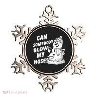 Can Somebody Blow My Nose Snowman Ornament thumb 0