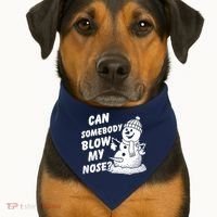 Can Somebody Blow My Nose Snowman USA-Made Doggie Bandana thumb 1