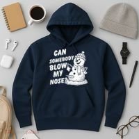 Can Somebody Blow My Nose Snowman Hoodie thumb 3