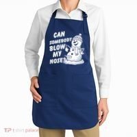 Can Somebody Blow My Nose Snowman Apron thumb 2