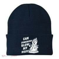 Can Somebody Blow My Nose Snowman Beanie thumb 0