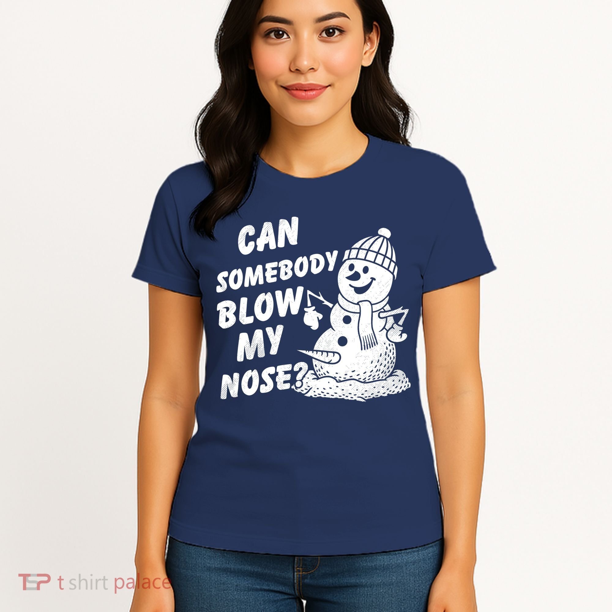 Can Somebody Blow My Nose Snowman Women's T-Shirt