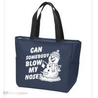 Can Somebody Blow My Nose Snowman Tote Bag thumb 3
