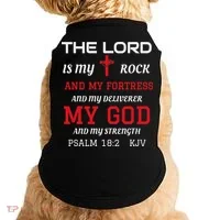 Christian S Bible Scripture Verse Psalm 182 Doggie Tank thumb 0