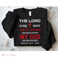 Christian S Bible Scripture Verse Psalm 182 Sweatshirt thumb 2