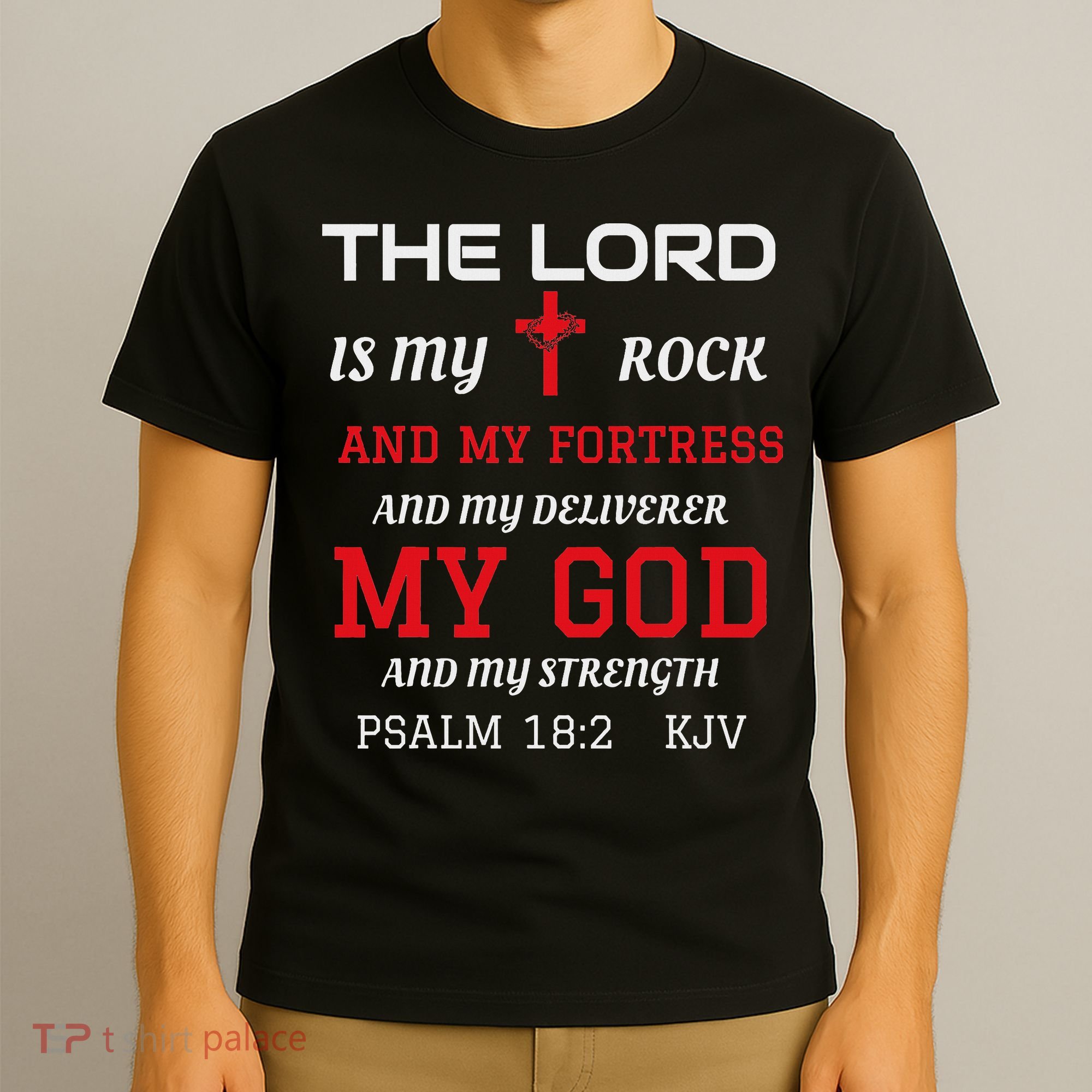 Christian S Bible Scripture Verse Psalm 182 T-Shirt