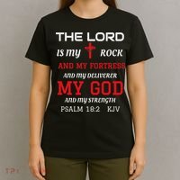 Christian S Bible Scripture Verse Psalm 182 T-Shirt thumb 4