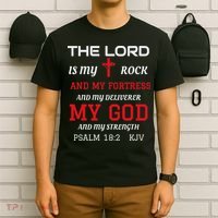Christian S Bible Scripture Verse Psalm 182 T-Shirt thumb 6