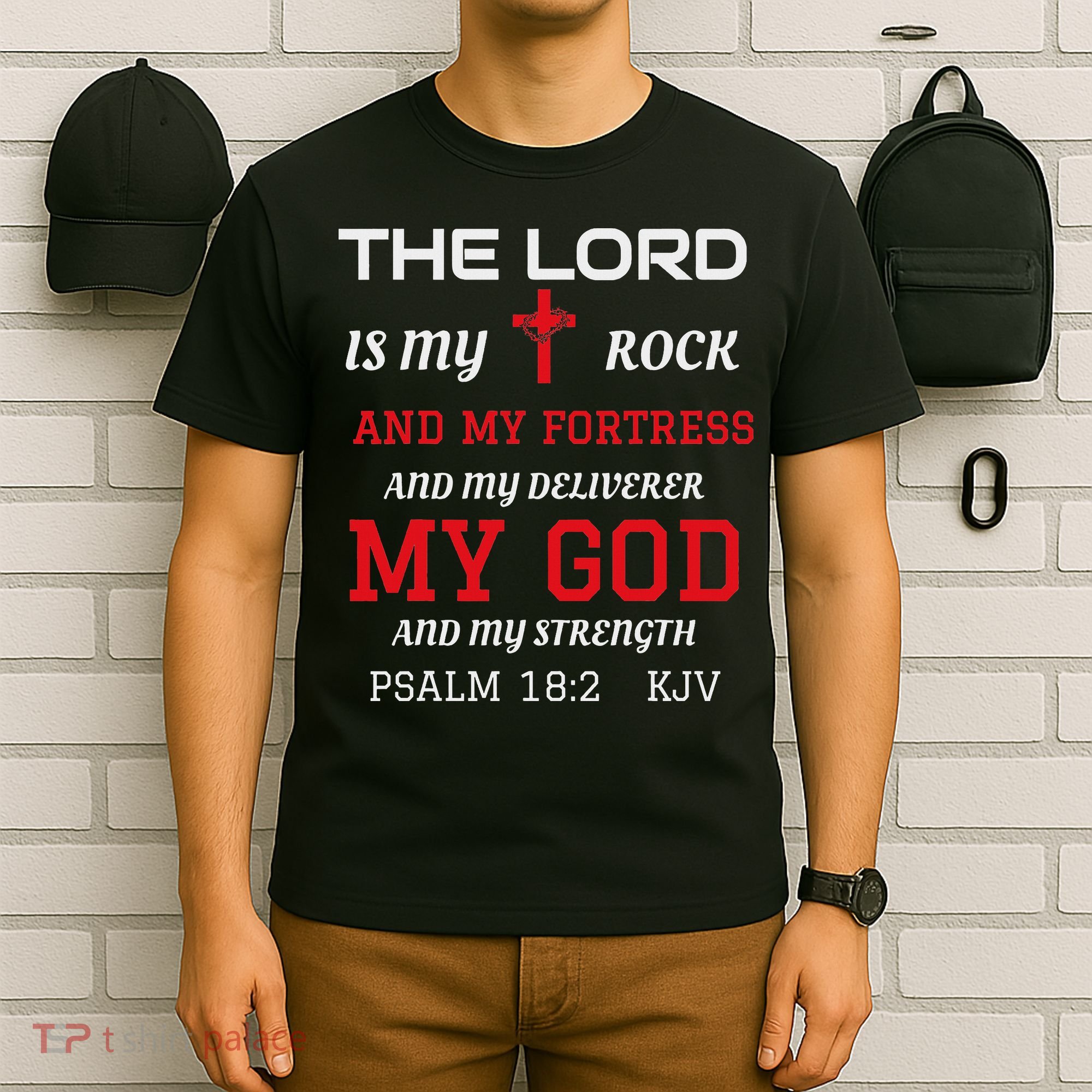 Christian S Bible Scripture Verse Psalm 182 T-Shirt