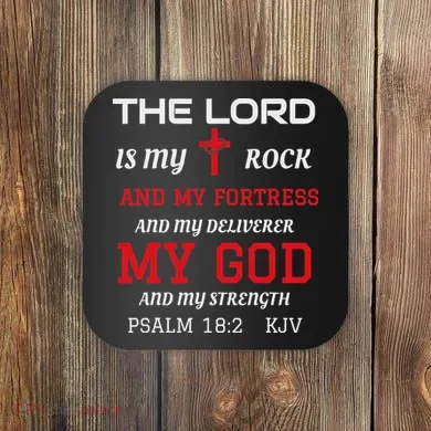 Christian S Bible Scripture Verse Psalm 182 Coaster