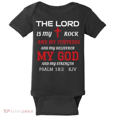 Christian S Bible Scripture Verse Psalm 182 Baby Bodysuit
