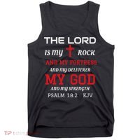 Christian S Bible Scripture Verse Psalm 182 Tank Top thumb 0