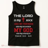 Christian S Bible Scripture Verse Psalm 182 Tank Top thumb 2