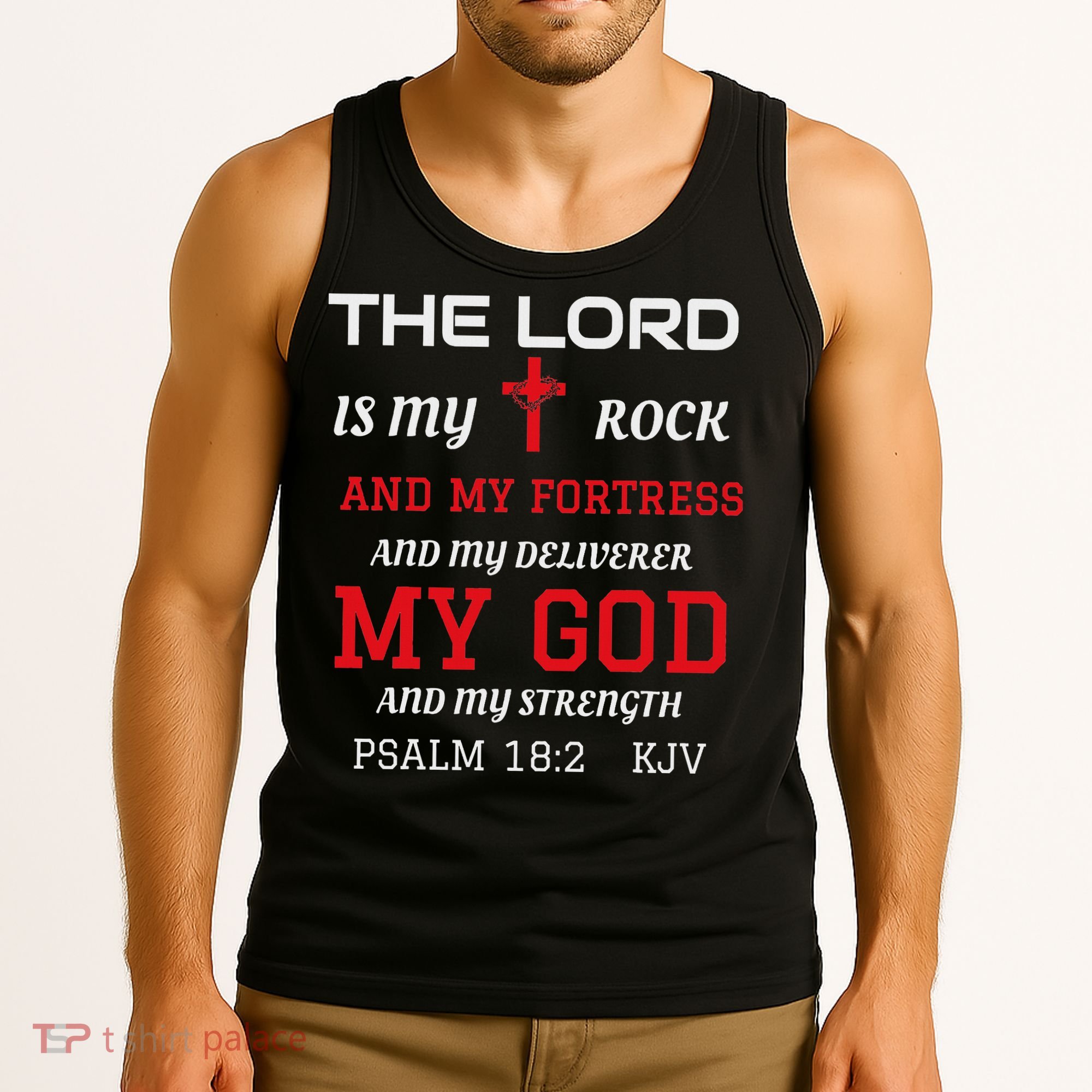 Christian S Bible Scripture Verse Psalm 182 Tank Top