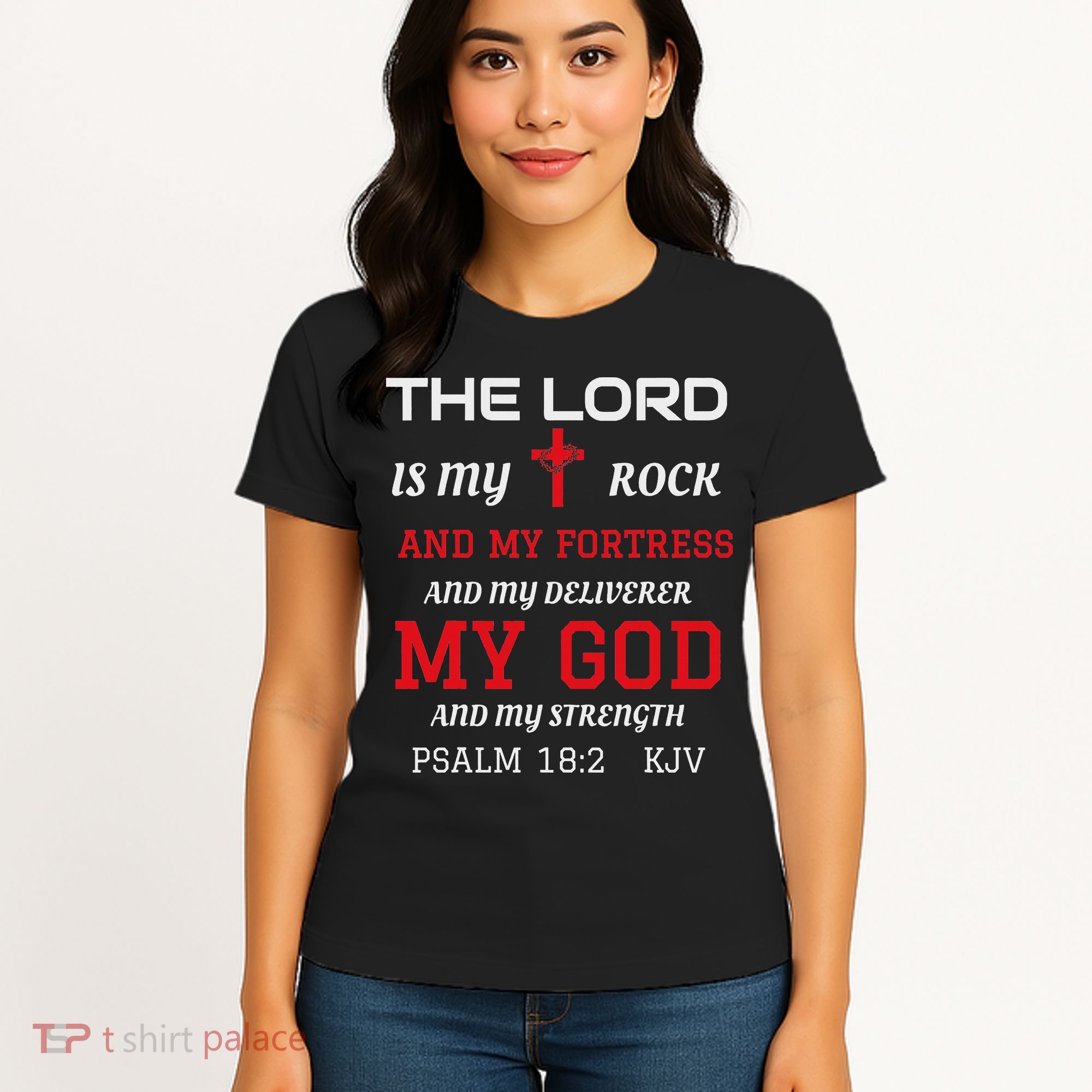 Christian S Bible Scripture Verse Psalm 182 Women's T-Shirt