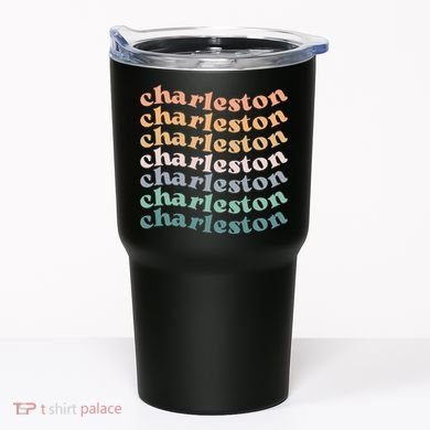 Charleston Sc Bachelorette Vintage 70s Retro Tumbler