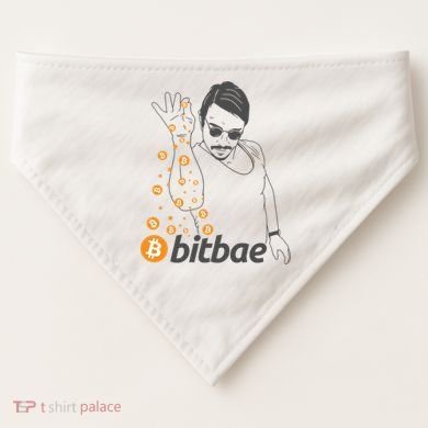 Crypto Salt Bae Bitcoin USA-Made Doggie Bandana