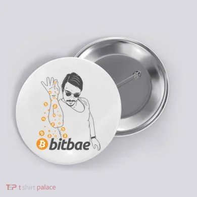 Crypto Salt Bae Bitcoin Button