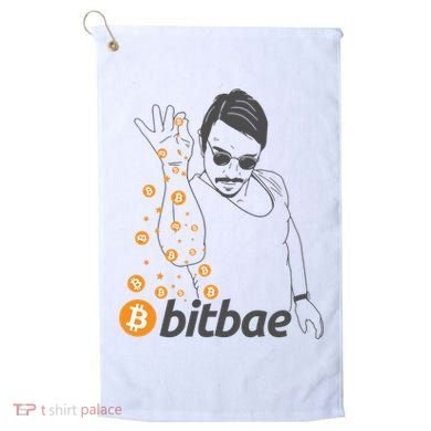 Crypto Salt Bae Bitcoin Golf Towel