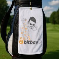 Crypto Salt Bae Bitcoin Golf Towel thumb 2