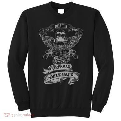 Corpsman Smile Back 8404 Gift For Corpsman Veteran Sweatshirt