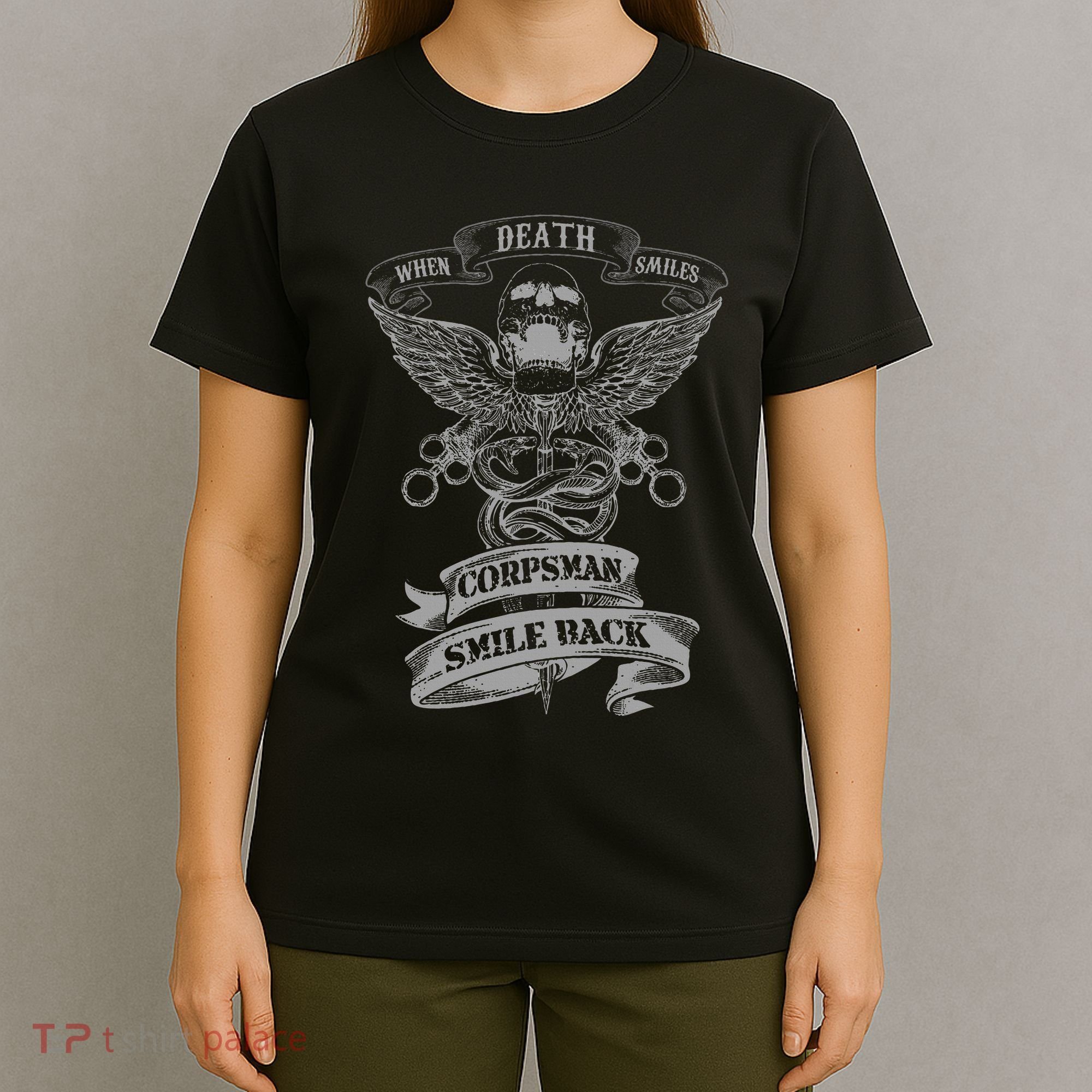 Corpsman Smile Back 8404 Gift For Corpsman Veteran T-Shirt