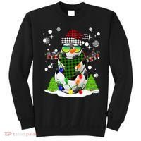 Christmas Soccer Ball Snowman Santa Hat Pajamas For Boys Premium Sweatshirt thumb 0