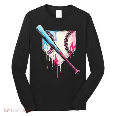 Cool Sport B.A.S.E.B.A.L.L Home Plate Drip With Sprinkles Drip Long Sleeve Shirt