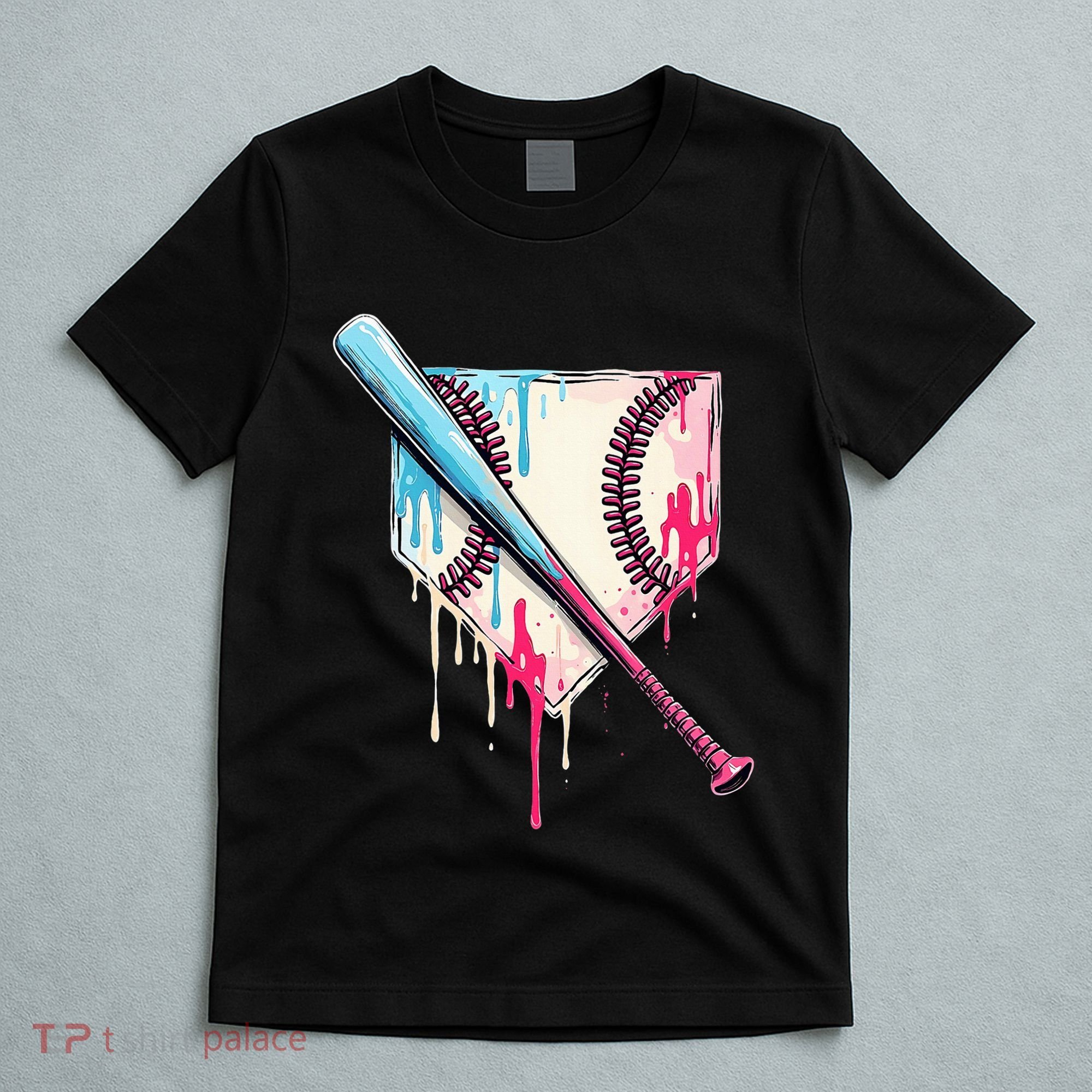 Cool Sport B.A.S.E.B.A.L.L Home Plate Drip With Sprinkles Drip T-Shirt