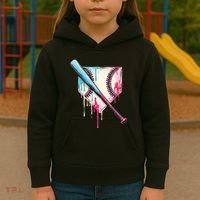 Cool Sport B.A.S.E.B.A.L.L Home Plate Drip With Sprinkles Drip Kids Hoodie thumb 3
