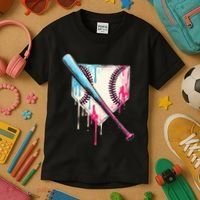 Cool Sport B.A.S.E.B.A.L.L Home Plate Drip With Sprinkles Drip Kids T-Shirt thumb 3