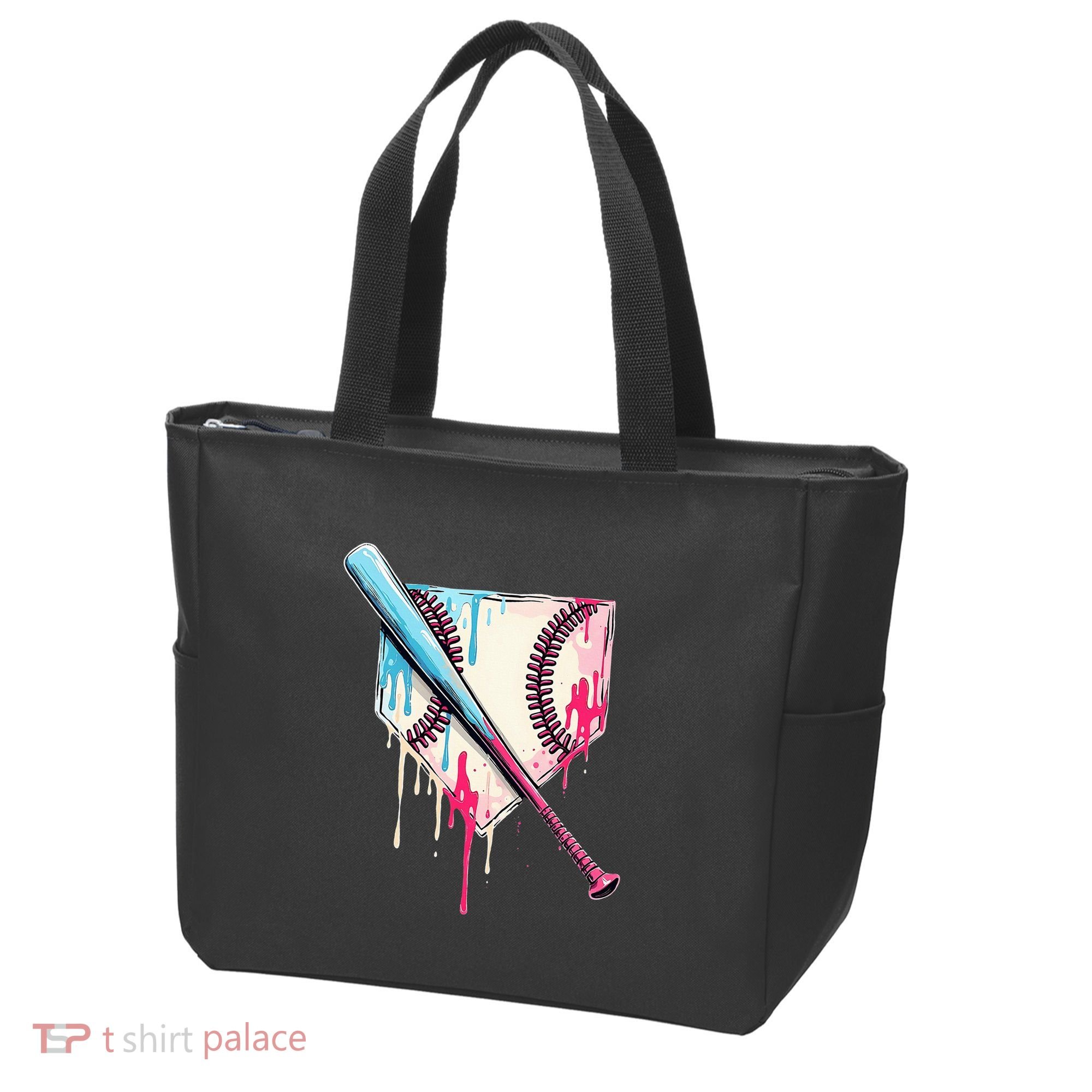 Cool Sport B.A.S.E.B.A.L.L Home Plate Drip With Sprinkles Drip Tote Bag