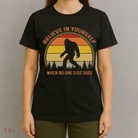 Cool Sasquatch Big Foot  Believe In Yourself T-Shirt thumb 4