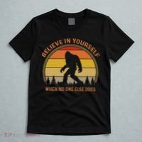 Cool Sasquatch Big Foot  Believe In Yourself T-Shirt thumb 5
