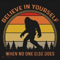 Cool Sasquatch Big Foot  Believe In Yourself Backpack thumb 2