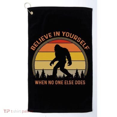 Cool Sasquatch Big Foot  Believe In Yourself Golf Towel