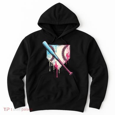 Cool Sport Baseball Home Plate Drip With Sprinkles Drip Hoodie
