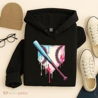 Cool Sport Baseball Home Plate Drip With Sprinkles Drip Hoodie thumb 4