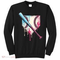 Cool Sport Baseball Home Plate Drip With Sprinkles Drip Sweatshirt thumb 0