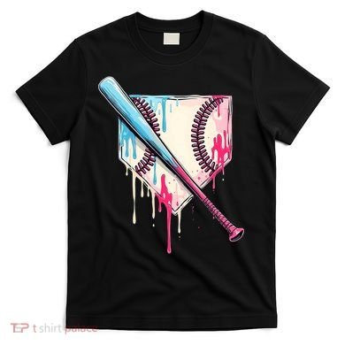 Cool Sport Baseball Home Plate Drip With Sprinkles Drip T-Shirt