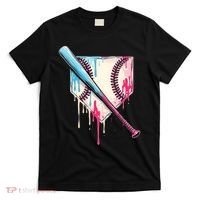 Cool Sport Baseball Home Plate Drip With Sprinkles Drip T-Shirt thumb 0