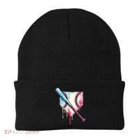 Cool Sport Baseball Home Plate Drip With Sprinkles Drip Beanie thumb 0
