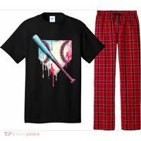 Cool Sport Baseball Home Plate Drip With Sprinkles Drip Pajama Set thumb 0