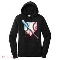 Cool Sport Baseball Home Plate Drip With Sprinkles Drip Women's Hoodie thumb 0