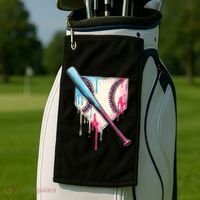 Cool Sport Baseball Home Plate Drip With Sprinkles Drip Golf Towel thumb 2