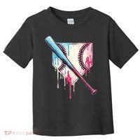 Cool Sport Baseball Home Plate Drip With Sprinkles Drip Toddler T-Shirt thumb 0